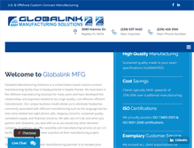 Tablet Screenshot of globalinkmfg.com